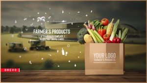 Videohive Farm Porducts/ Nature Eco Plants/ Healthy Lifestyle/ Food Delivery/ Farmer's Fields/ Agriculture Product Promo template preview