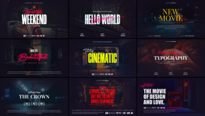 Videohive Cinematic Film Titles Titles template preview
