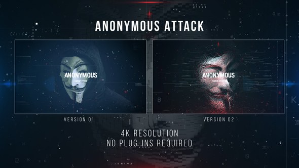 Videohive Anonymous Attack Logo Stings template preview