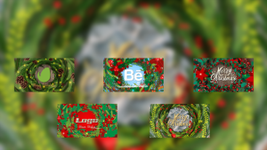 Videohive Christmas Wreaths Reveal Logo Stings template preview