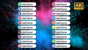 Videohive Social Media Pack 4K Elements template preview