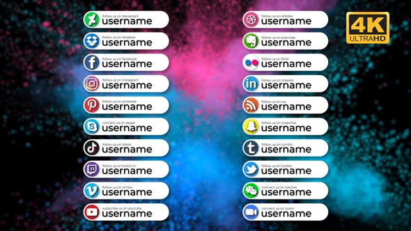 Videohive Social Media Pack 4K Elements template preview
