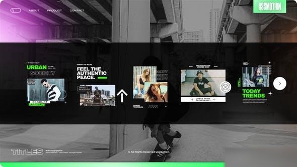 Videohive Dynamic Urban Titles Titles template preview