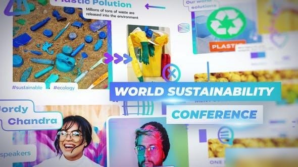 Videohive World Sustainability Conference Openers template preview