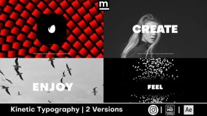 Videohive Typography Electronic Opener Titles template preview