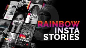 Videohive Rainbow Instagram Stories Product Promo template preview