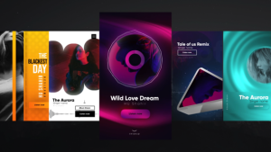 Instagram Modern Music Stories Video Displays template preview