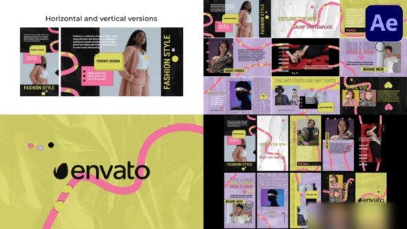 Videohive Colorful Stylish Slides for After Effects Openers template preview