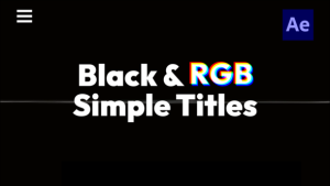 Videohive Black RGB Simple Titles Titles template preview