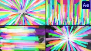 Videohive Brush Rainbow Seamless Transitions | After Effects Elements template preview