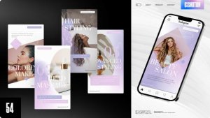 Videohive Beauty Instagram Stories 44872639 Video Displays template preview