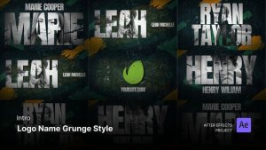 Videohive Intro/Opening Video - Grunge Logo Name After Effects Template Openers template preview