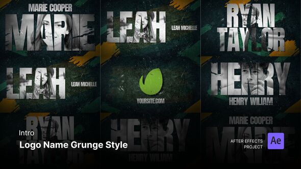 Videohive Intro/Opening Video - Grunge Logo Name After Effects Template Openers template preview