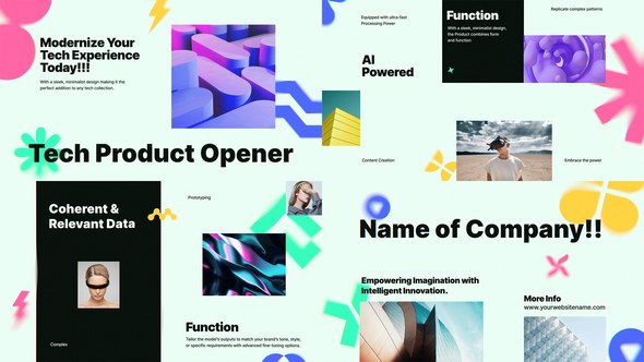 Videohive Tech Product Opener Product Promo template preview
