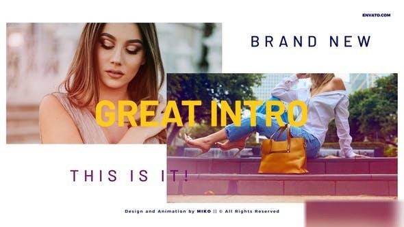 Videohive Intro Vlog Photo Logo Openers template preview