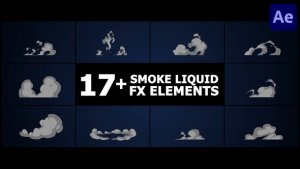 Videohive Smoke Liquid Style Elements | After Effects Elements template preview