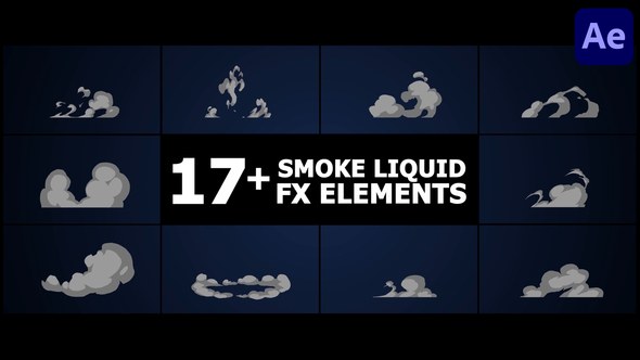 Videohive Smoke Liquid Style Elements | After Effects Elements template preview