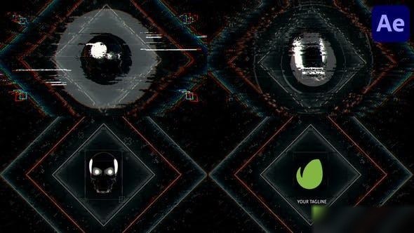 Videohive Cyberpunk Logo for After Effects Logo Stings template preview