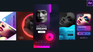 Videohive Instagram Stylish Music Stories Elements template preview