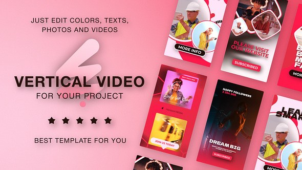 Videohive Event Vertical Promo Instagram Stories Video Displays template preview