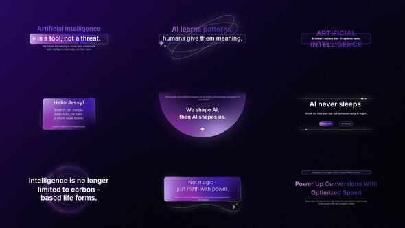 Videohive AI Text Animation | AE Titles template preview