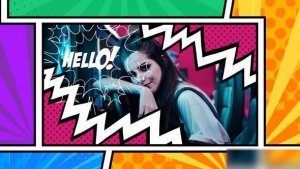Videohive Comic page Intro Openers template preview