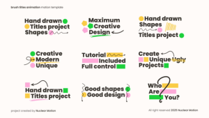 Videohive Shape Text Animation Titles template preview