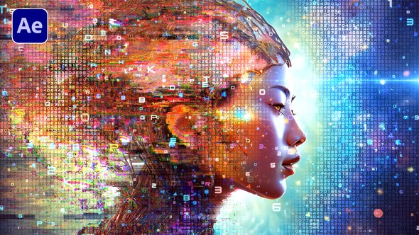 Videohive Digital Particles (Logo and Transition) Logo Stings template preview