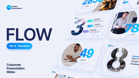 Videohive Flow - Numbers Scenes Pack Titles template preview