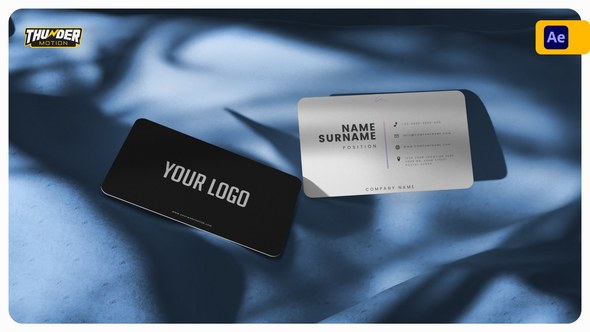 Videohive Modern Business Card Mockup Product Promo template preview