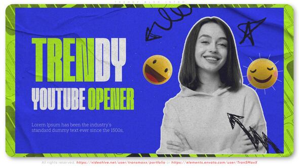 Videohive Trendy Blog Intro Openers template preview