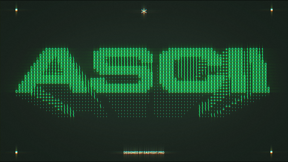 Videohive ASCII Typography Titles template preview