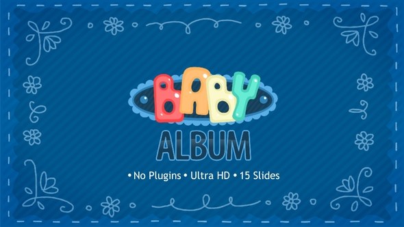 Videohive Baby Album Video Displays template preview