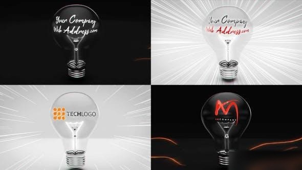 Videohive Light Bulb Logo Reveal Bundle Logo Stings template preview