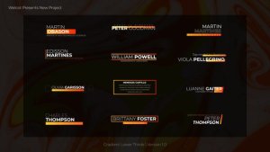 Videohive Gradient Lower Thirds | After Effects Elements template preview