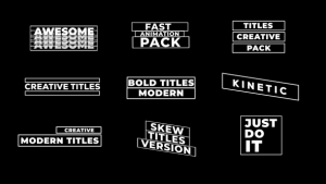 Videohive Bold Titles 51169794 Titles template preview