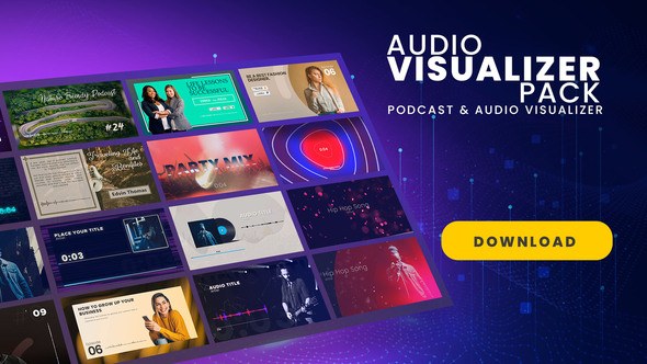 Videohive Podcast & Audio Visualizer Pack Product Promo template preview