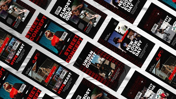 Videohive Madness Streetwear Fashion Instagram Reel Product Promo template preview