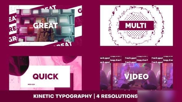 Videohive Trendy Typography Promo 36137312 Openers template preview