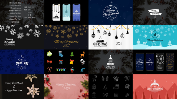 Videohive Christmas Pack - Titles, Backgrounds & Elements Elements template preview
