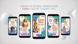 Videohive Back To School Promo Pack Product Promo template preview