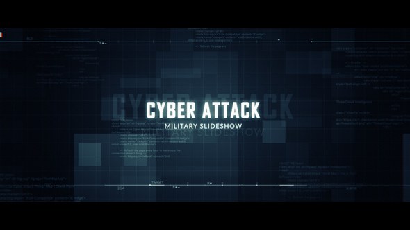 Videohive Cyber Attack Military Slideshow Openers template preview