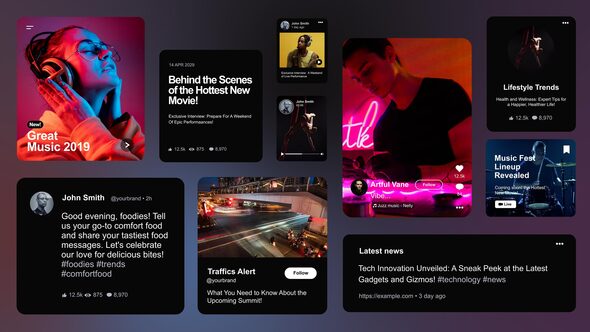Videohive Post Quotes Video Templates Elements template preview