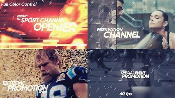 Videohive Energy Sport Intro Openers template preview