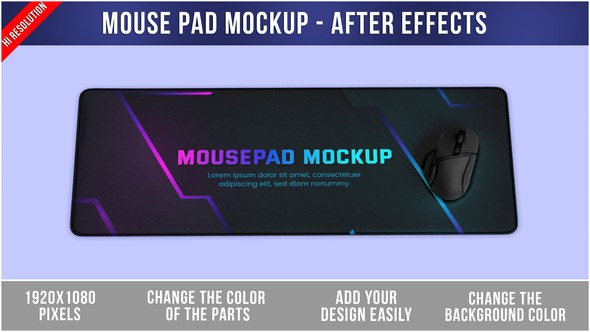 Videohive Mouse Pad Mockup Product Promo template preview