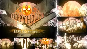 Creepy Hollow Video Displays template preview