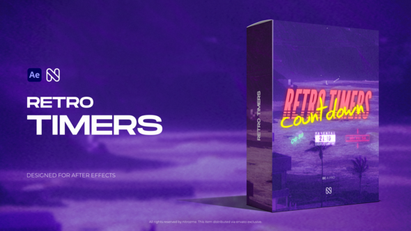 Videohive Retro Timers Elements template preview