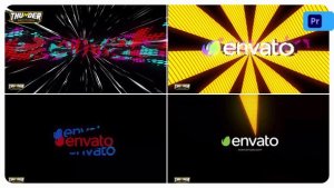 Multiverse Glitch Logo Reveal Premiere Pro template preview
