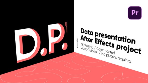Info Presentation Data Presentation Premiere Pro template preview