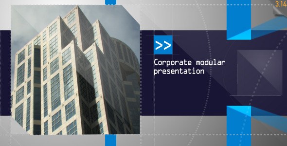 Videohive Corporate Modular Presentation Video Displays template preview